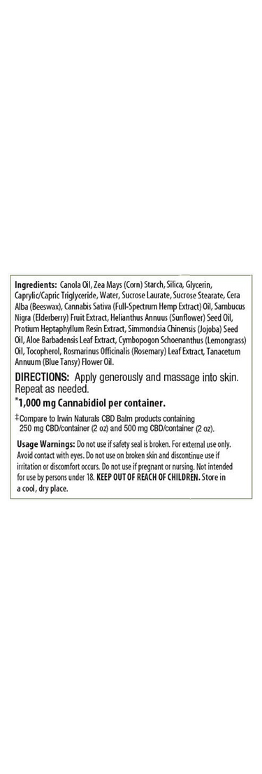 CBD Balm 1000mg: Lemongrass